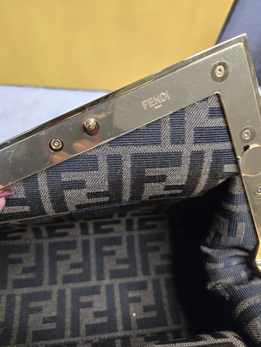 🔥 Fendi First Python Bag Small EXCELLENT 🔥 - Picture 10 of 11